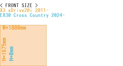 #X3 xDrive20i 2011- + EX30 Cross Country 2024-